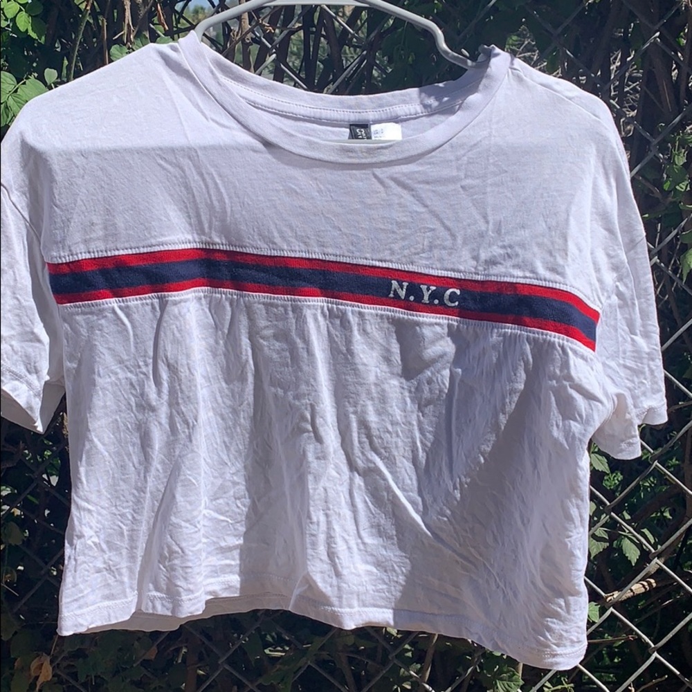a white crop top